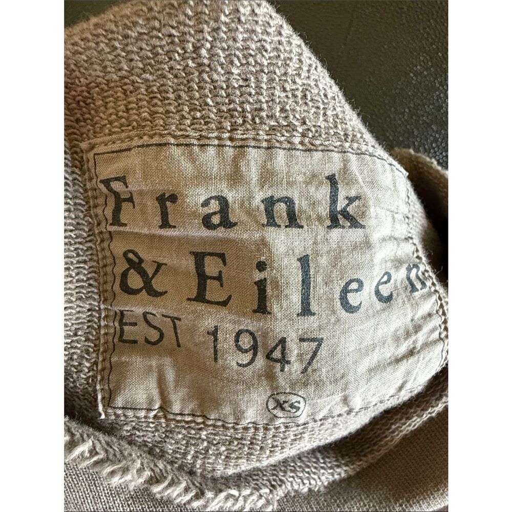 Frank & Eileen Effie Taupe Funnel neck Sweatshirt Cotton size XS NEW - Picture 5 of 11